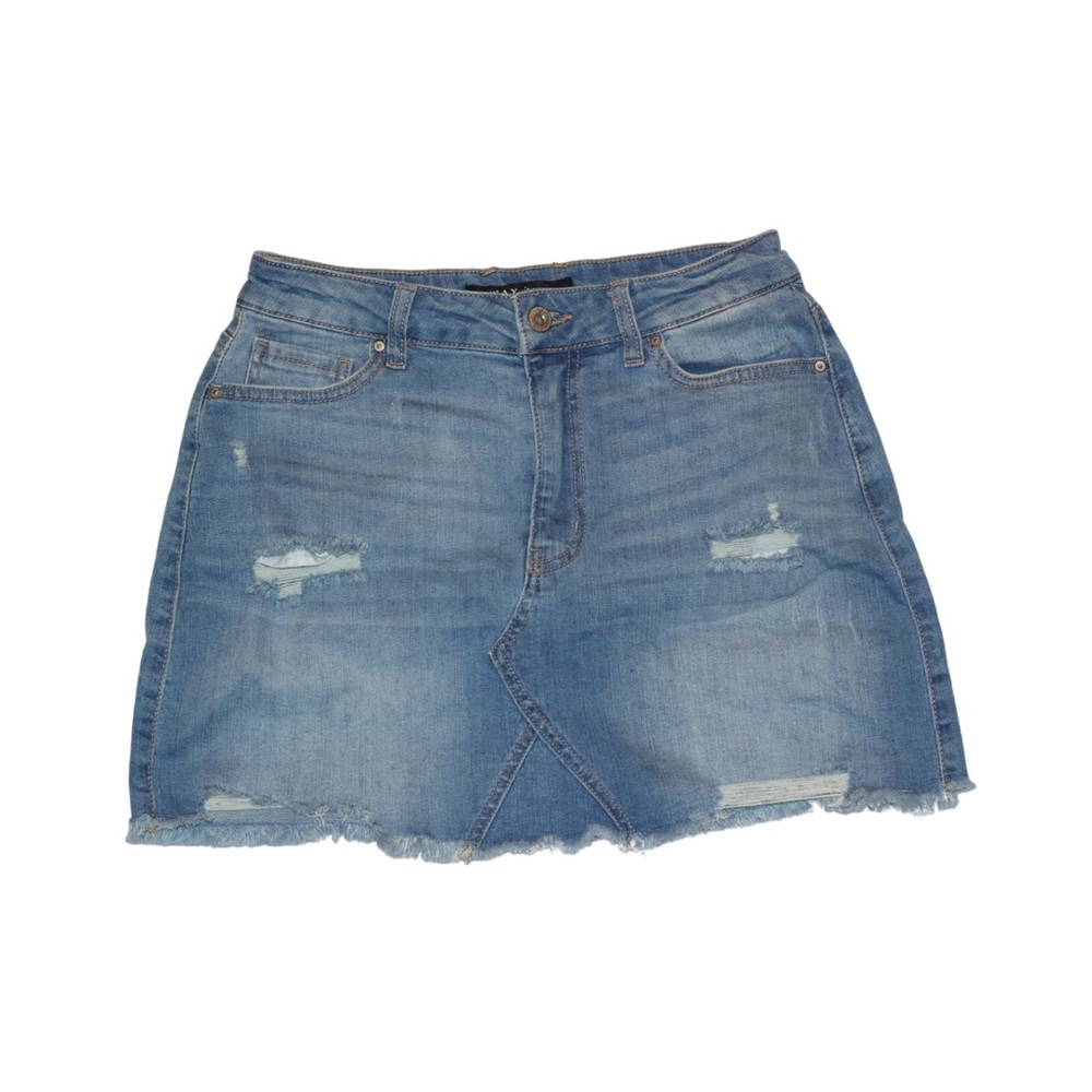 Wax Jean Skirt